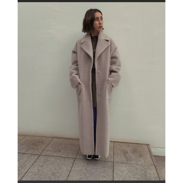 Ameri VINTAGE(アメリヴィンテージ)のameri BLANKET LIKE FAKE MOUTON COAT レディースのジャケット/アウター(ロングコート)の商品写真