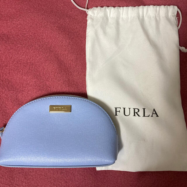 フルラ   FURLA レザーポーチ　新品未使用　保存袋付き