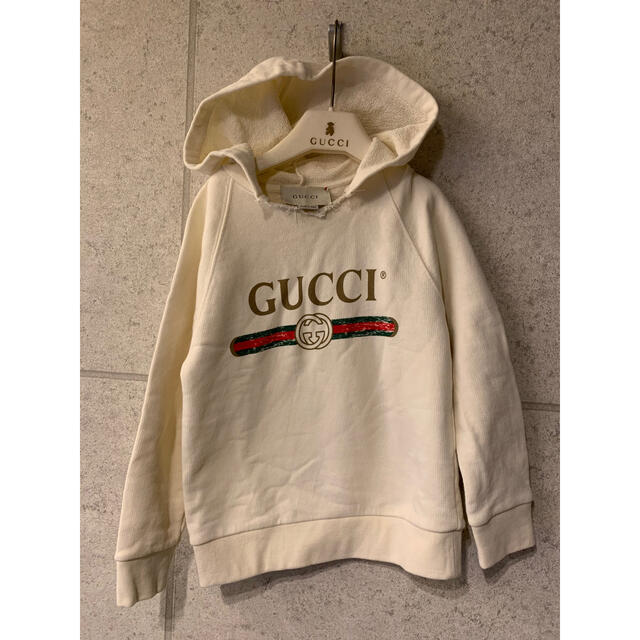 GUCCI グッチ チルドレン キッズ スウェットパーカー 4 クリーム色