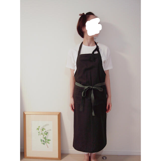 安い購入 タキマキ オレンジ エプロン オーガニックエプロン 滝沢