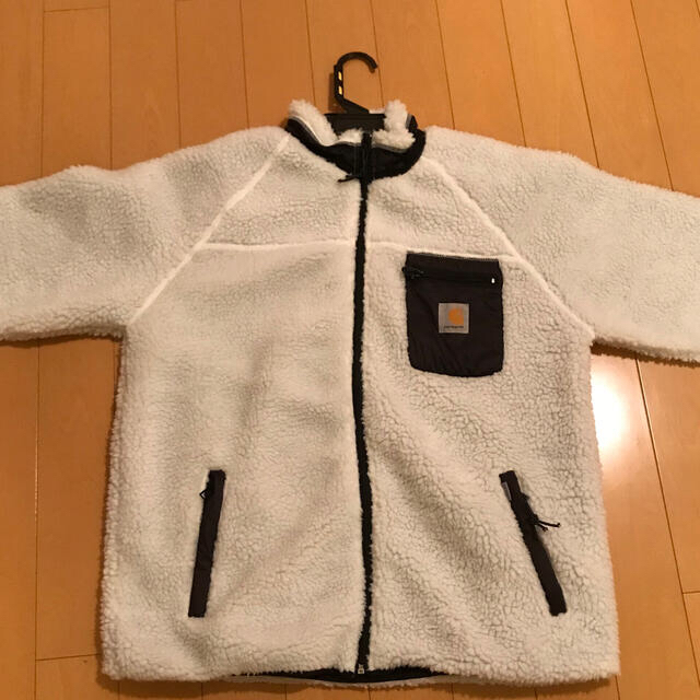 carhartt(カーハート)の【大人気】【美品】カーハート　ボアジャケット　ホワイト　L メンズのジャケット/アウター(ブルゾン)の商品写真