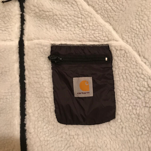 carhartt(カーハート)の【大人気】【美品】カーハート　ボアジャケット　ホワイト　L メンズのジャケット/アウター(ブルゾン)の商品写真