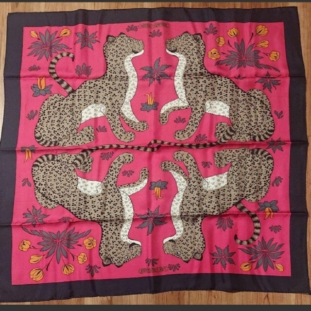 HERMES エルメス スカーフ LES LEOPARD 90センチ カレ - バンダナ/スカーフ