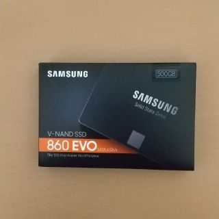 サムスン(SAMSUNG)の新品未開封 サムスン SSD500GB 860EVO MZ-76E500B/IT(PC周辺機器)