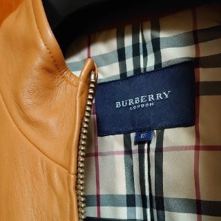 バーバリー(BURBERRY)の（かや様専用）BURBERRYのラムジャケット♪(ライダースジャケット)