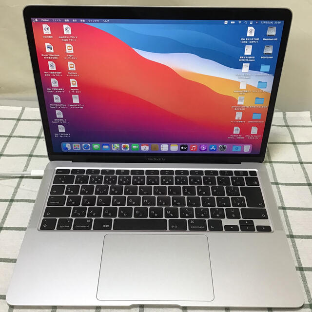 Apple(アップル)の①MacBook Air 2020 windows10 スマホ/家電/カメラのPC/タブレット(ノートPC)の商品写真