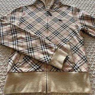 バーバリーブルーレーベル(BURBERRY BLUE LABEL)のお値下げ★【バーバリー】ブルーレーベル ノバチェック パーカー Mサイズ(パーカー)