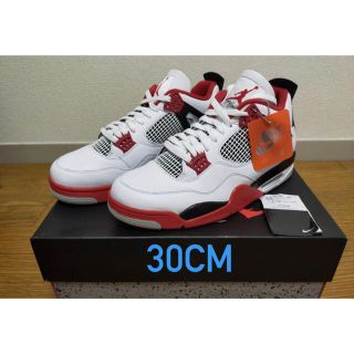 ナイキ(NIKE)のNIKE AIR JORDAN 4 Fire red 30cm 新品(スニーカー)