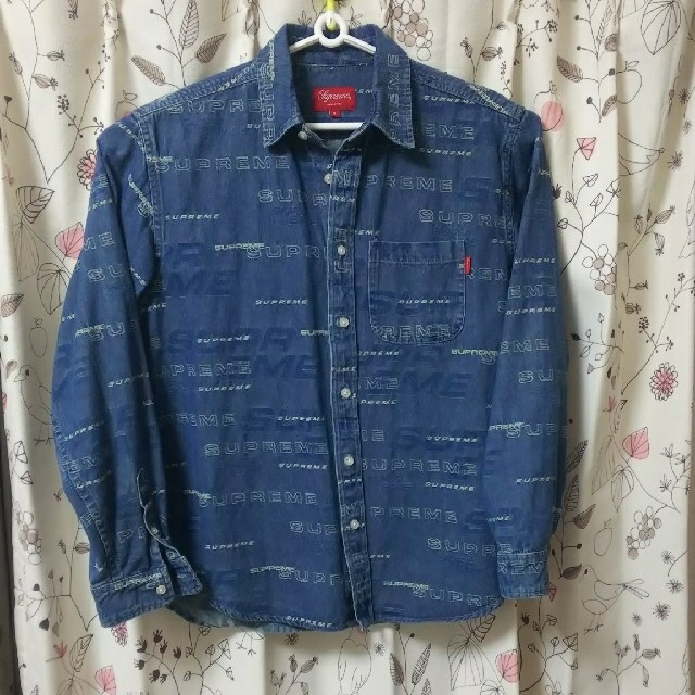 Dimensions Logo Denim Shirt Blue small