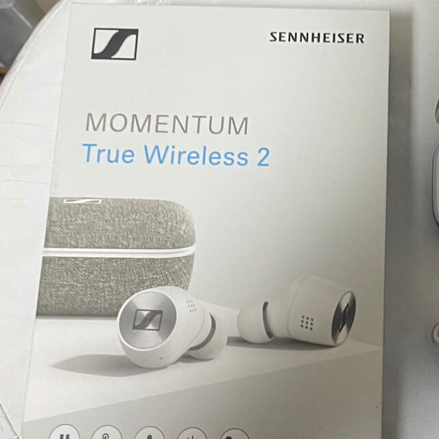 SENNHEISER(ゼンハイザー)のMOMENTUM True Wireless2  白 スマホ/家電/カメラのスマホアクセサリー(ストラップ/イヤホンジャック)の商品写真