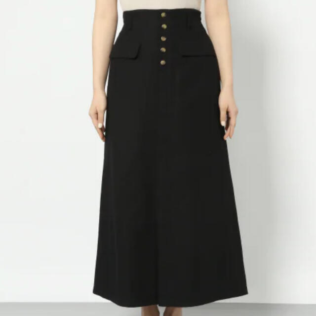 PAGEBOY(ページボーイ)のPAGEBOY ページボーイ ロングスカート 黒 レディースのスカート(ロングスカート)の商品写真