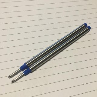 モンブラン(MONTBLANC)の【激安】モンブラン互換ローラーボール替芯 青色 中字2本セット即購入ok値引不可(ペン/マーカー)