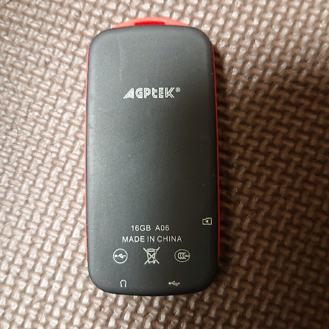mp3プレイヤー agptek 16GB  スマホ/家電/カメラのオーディオ機器(ポータブルプレーヤー)の商品写真