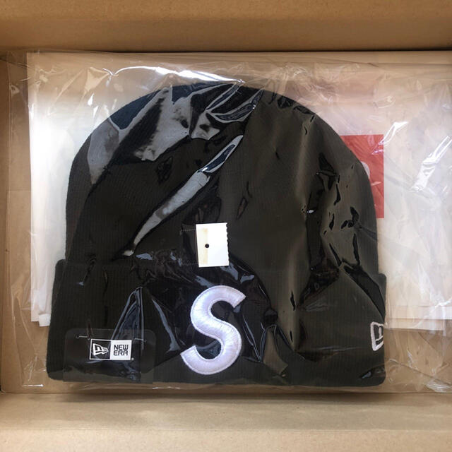 Supreme New Era S Logo Beanie  Black帽子