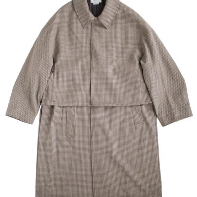 1LDK SELECT(ワンエルディーケーセレクト)のyoke 3WAY BAL COLLAR SHARE COAT 19AW メンズのジャケット/アウター(ステンカラーコート)の商品写真