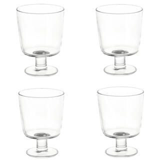 イケア(IKEA)のIKEA365+ ゴブレット　クリアガラス　4個set(グラス/カップ)