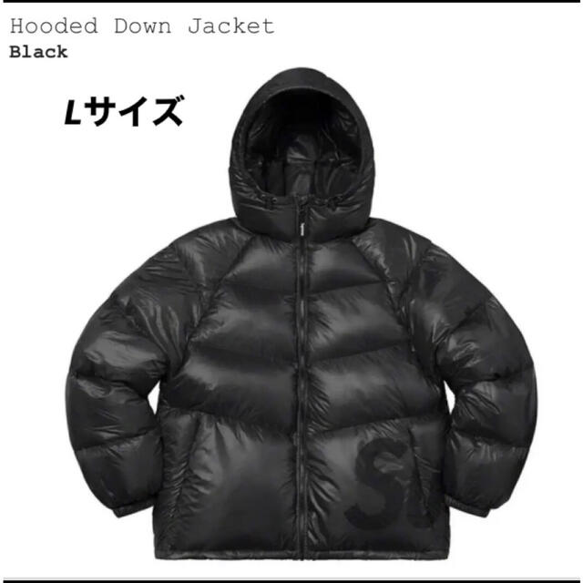 Supreme - supreme hooded down jacket ブラック L