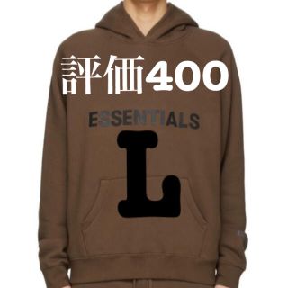 フィアオブゴッド(FEAR OF GOD)のFOG essentials フーディ　BROWN ブラウン　パーカー　Lサイズ(パーカー)