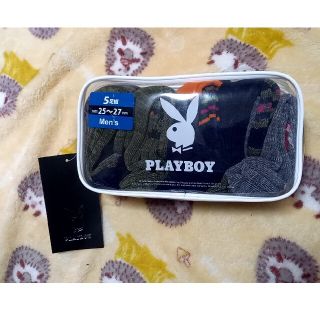 プレイボーイ(PLAYBOY)のプレイボーイ　メンズソックス５足セット(ソックス)