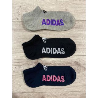 アディダス(adidas)のadidas アディダス レディースソックス 23㎝〜25㎝ 3足セット(ソックス)