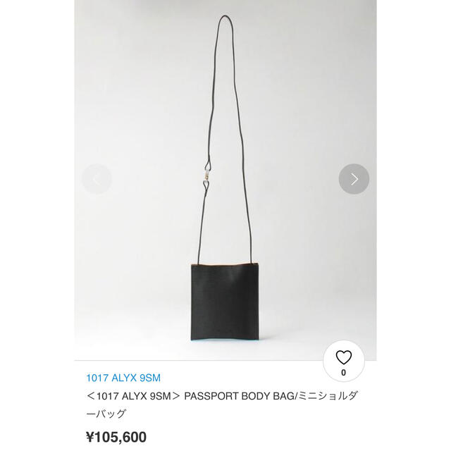 1017 ALYX 9SM PASSPORT BODY BAG ショルダーバッグの通販 by やんすー ...