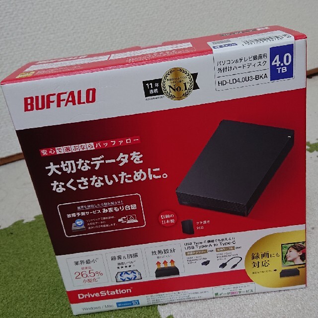 約900g付属品HD-LD4.0U3-BKA バッファロー