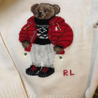 POLO RALPH LAUREN - ラルフローレン ベア オフホワイト ニット
