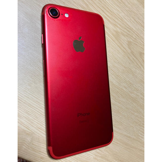 iPhone7 RED 128G SIMフリー　バッテリー98%
