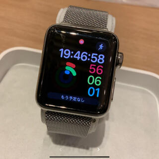(純正品) Apple Watch series2 38mm シルバーステンレス(腕時計(デジタル))