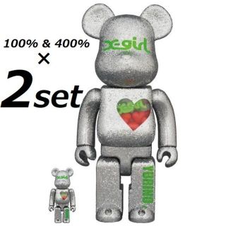 メディコムトイ(MEDICOM TOY)の2セット BE@RBRICK X-girl YURINO 100% 400%(その他)