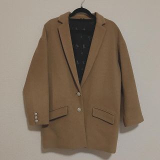 アビィ(avie)の【美品】AVIE チェスターコート カシミヤウール混　キャメル(チェスターコート)