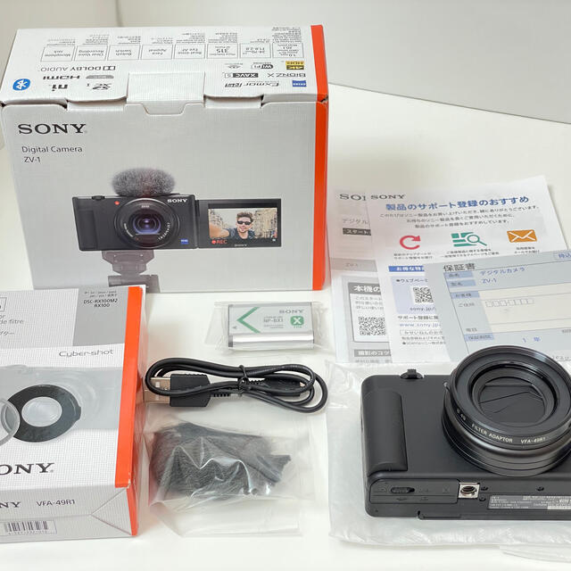 SONY ZV-1 フィルターアダプター付き VFA-49R1