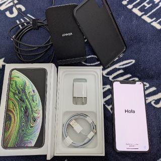 アイフォーン(iPhone)のiphone xs 64GB スペースグレイ(スマートフォン本体)