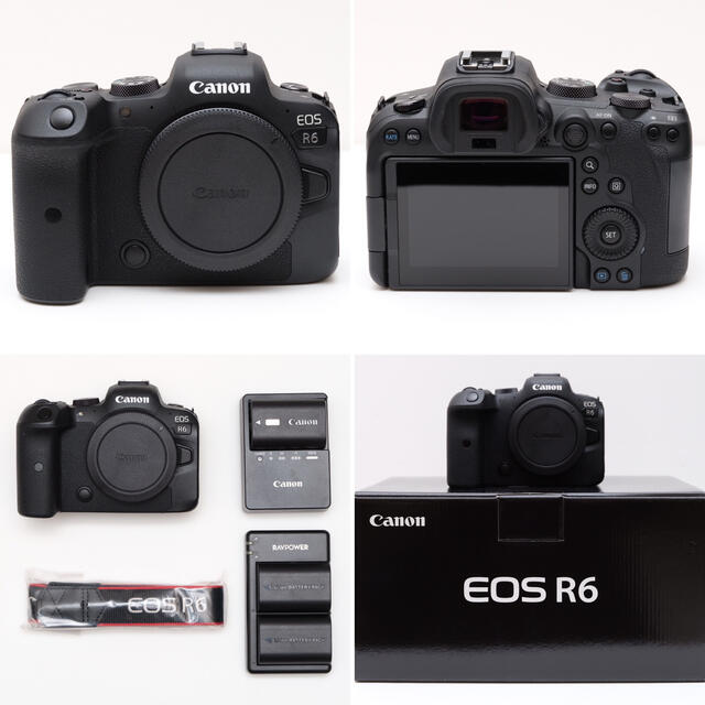 Canon EOS R6 ボディ本体 予備バッテリー+充電器付き - ミラーレス一眼 Canon EOS R6 ボディ本体 予備バッテリー+充電器付き - ミラーレス一眼
