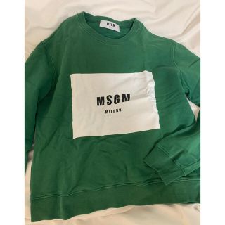 エムエスジイエム(MSGM)のMSGM グリーン　スウェット(トレーナー/スウェット)