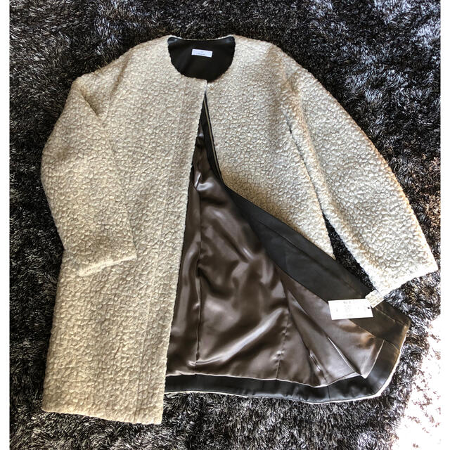 Bouchon ☆新品ブークレーノーカラーコート