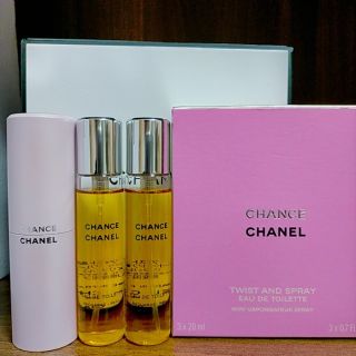 CHANEL - シャネル チャンス ツイスト&スプレイ オードゥトワレ 20ml×3 香水の通販｜ラクマ