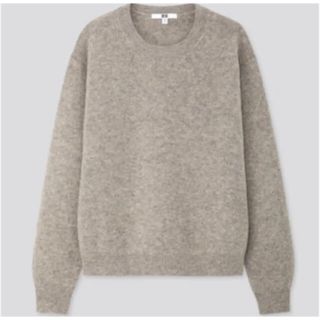 ユニクロ(UNIQLO)のプレミアムラムクルーネックセーター(ニット/セーター)