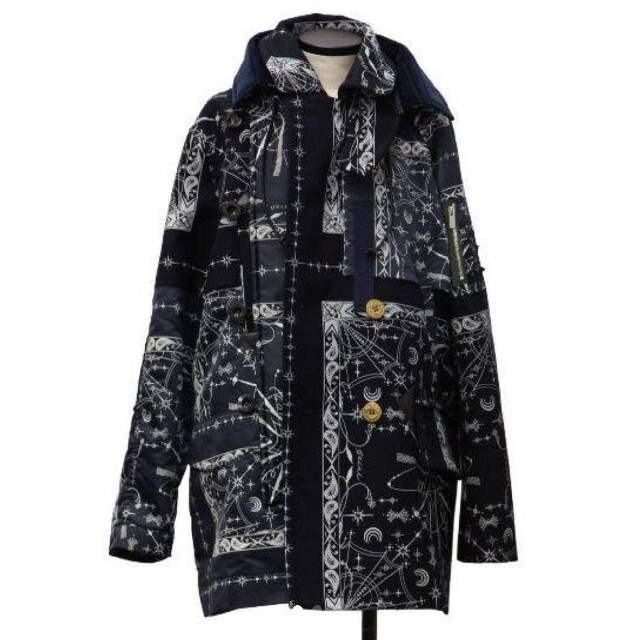 sacai(サカイ)のサイズ１ 新品   sacai dr.woo バンダナ コート メンズのジャケット/アウター(ミリタリージャケット)の商品写真