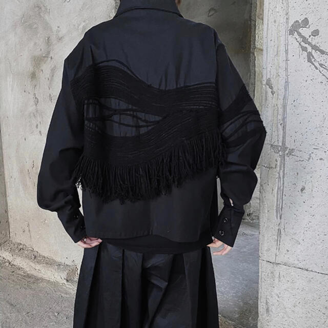 【期間限定値引き】fringe oversize shirt 　#No.16