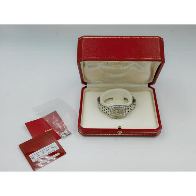Cartier(カルティエ)の【購入申請あり】Cartier時計パンテール SM シルバー ダイヤ二重ベゼル レディースのファッション小物(腕時計)の商品写真