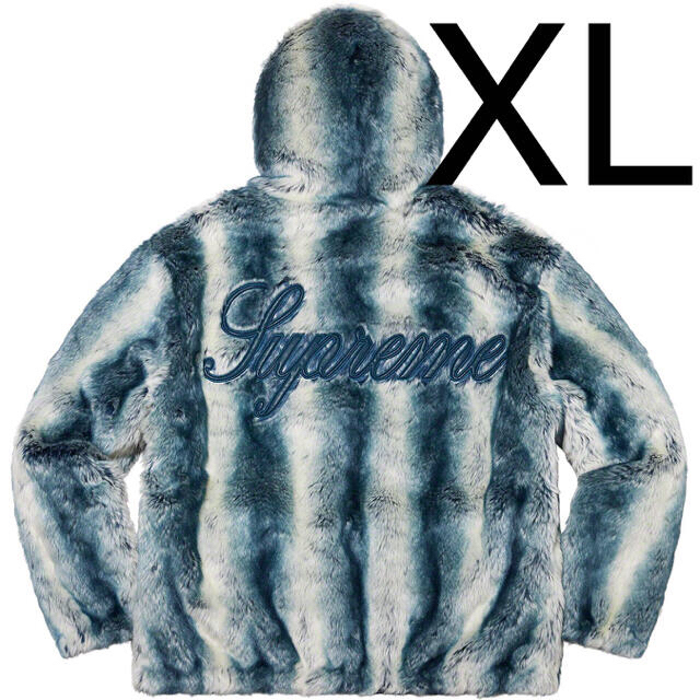 Supreme(シュプリーム)のXL Supreme Faux Fur Reversible Hooded メンズのジャケット/アウター(ブルゾン)の商品写真