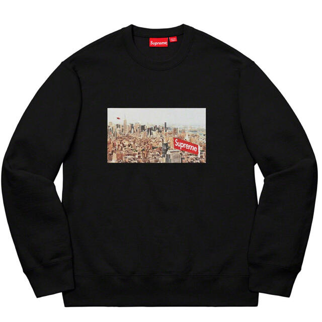 スウェットSupreme Aerial Crewneck XL Black box