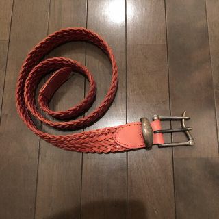 この夏オススメ】AKM レッドレザーベルト シルバー925 美品 - www