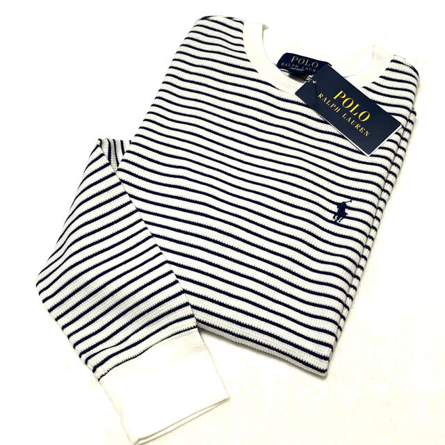 POLO RALPH LAUREN(ポロラルフローレン)の＊おっくん様 専用＊ ボーイズL/160 新品 ワッフル ロングスリーブ T キッズ/ベビー/マタニティのキッズ服男の子用(90cm~)(Tシャツ/カットソー)の商品写真