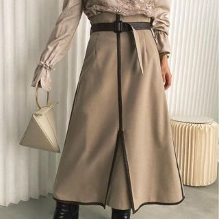 アメリヴィンテージ(Ameri VINTAGE)のPIPING LITTLE FLARE SKIRT(ロングスカート)