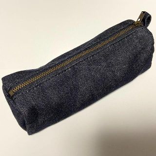 ムジルシリョウヒン(MUJI (無印良品))の無印良品　デニムペンケース　スクエア(ペンケース/筆箱)