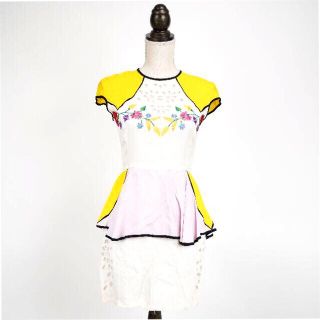 アリスマッコール(alice McCALL)の［Alice Mccall］花刺繍のワンピース レディースF(ミニワンピース)