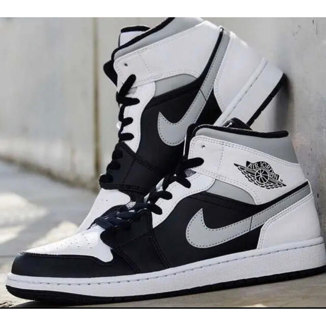 Nike Air Jordan 1 Mid Shoe WHITE SHADOW