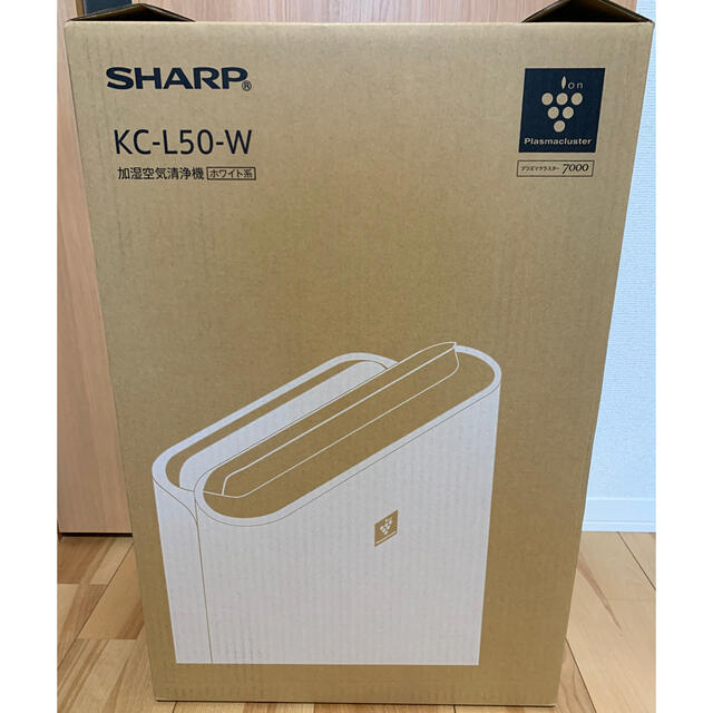 SHARP 加湿 空気清浄機 プラズマクラスター7000 KC-L50-W